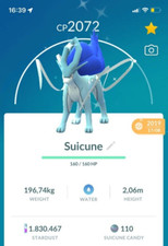 Shiny Suicune 2019 Garantito
