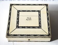 Vizagapatam antique table box, Scatola da tavolo Vizagapatam antica, intarsiata