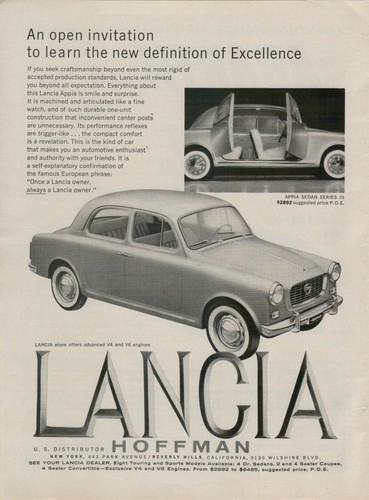 Pubblicità lancia appia - pubblicità,