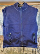 Gilet in pile blu navy XL