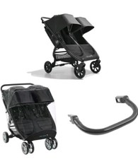 Poussette double barres - double, +