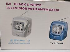 TV RADIO azzurra AUDIOLA Mod TVB2004N 5.5" bianco e nero NUOVO