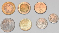 Collezione di 7 monete Lire