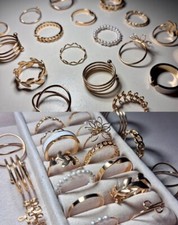 set 25 anelli da donna in