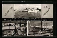 Cartolina MS Presidente della Compagnia di Navigazione F. e A. Schmolke 