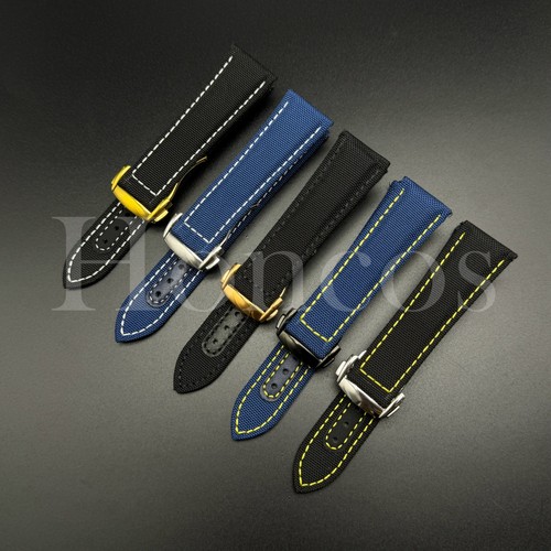 Cinturino orologio pelle tela