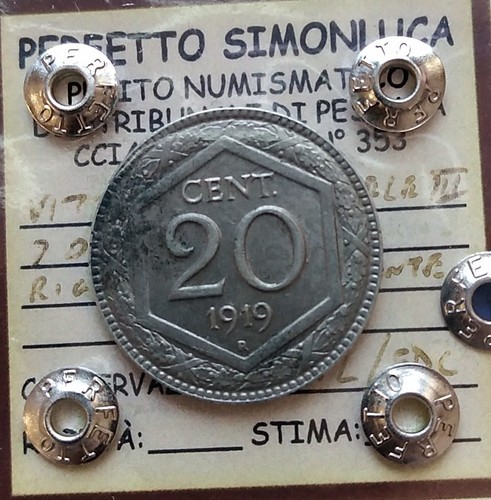 Moneta regno iii 20 - regno, v.e.iii