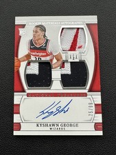 2024-25 Tesori Nazionali Kyshawn George RC Rookie Auto Tripla Patch/99