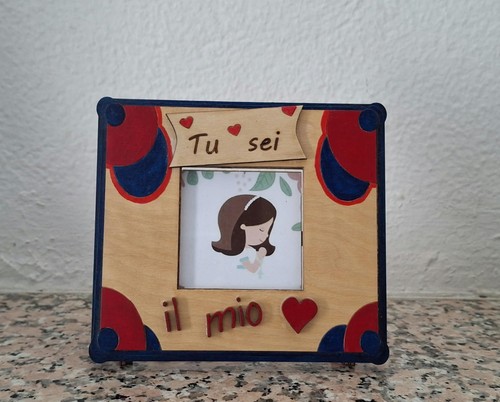 Portafoto legno handmade - portafoto, in