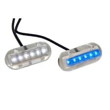 LUCE SUBACQUEA 6 LED LUCE  BLU 12 V  BARCA GOMMONE YACHT VELA TREM