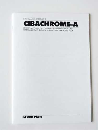 Ilford cibachrome scheda - ilford, -scheda
