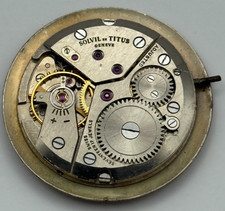 Solvil et Titus Peseux 330 Movimento Orologio Manuale Vento Vintage Swiss Parti