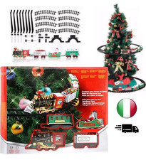 Set di Treni per Alberi di Natale, Trenini in Movimento con Luce Accesa 2025 XMS