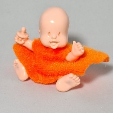 Paciocchini Mini Figure Giochi Preziosi Lil Babies Vintage PVC Orange Dress
