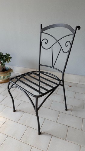 Sei sedie giardino ferro - sei,