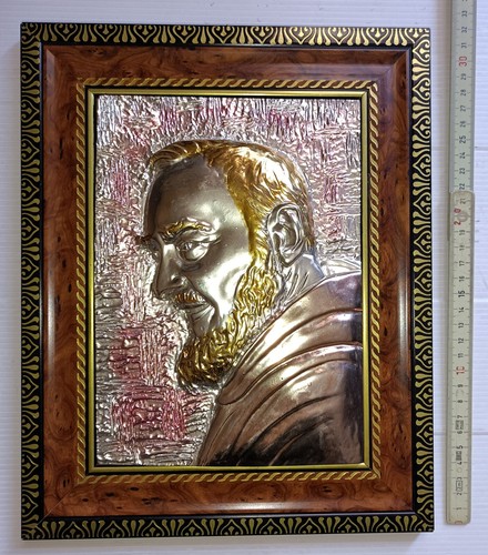 Quadro san padre pio rilievo - padre,