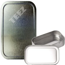 Plain 1oz Silver  Tin, Pocket
