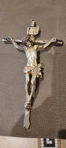 Scultura crocifisso placcato
