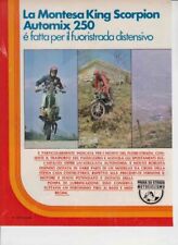 ADVERTISING TEST MOTO MONTESA KING SCORPION AUTOMIX 250 1974-MOTOSPAGNOLE EPOCA