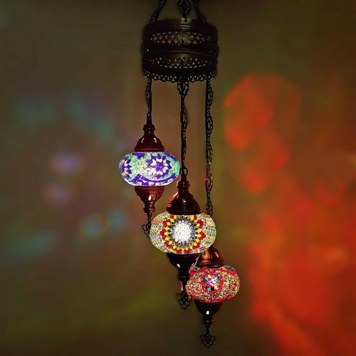 Lampadario mosaico vetro - , arabo