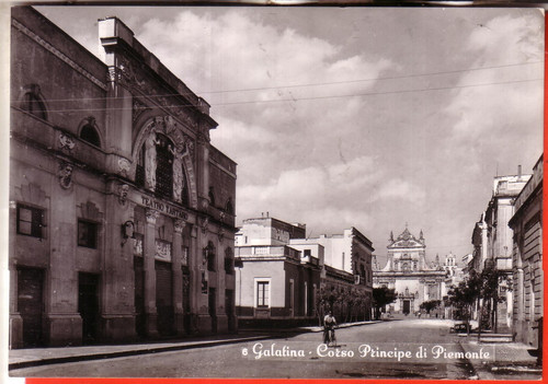 Cartolina galatina b n - , b/n