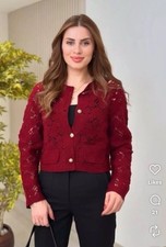 Cardigan Zara maglia macramè