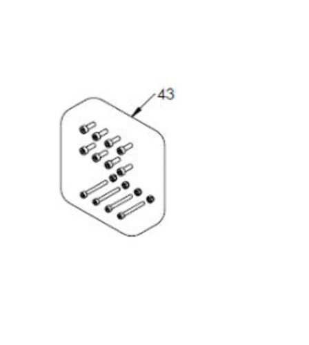 Set viti carter superiore - set, per