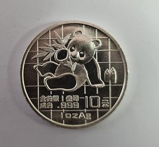 CINA 10 YUAN PANDA 1989 1 ONCIA D’ARGENTO