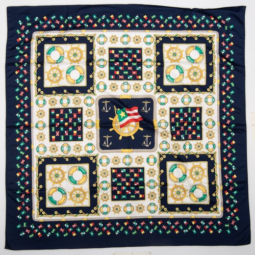 Foulard carré vintage blu - vintage,