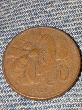ITALIA. 10 CENTESIMI, 1926