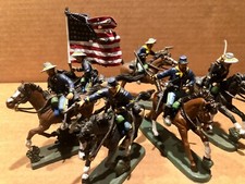 TSSD 1:32  U.S. Cavalry, Far-West painted toy soldiers Set.9