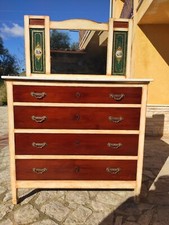 mobile legno antico restaurato con marmo