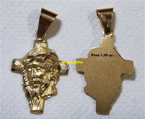 Croce testa cristo oro - oro, giallo
