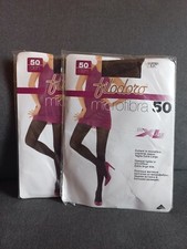 CALZE COLLANT FILODORO MICROFIBRA  50 DEN  Mis 5 XL COFFEE - nuove 2 con