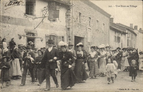 Une noce village le - au,