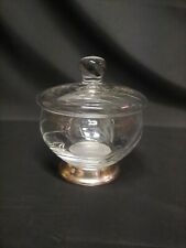 BARATTOLO CRISTALLO AEGENTO PORTA BON BON CENTROTAVOLA VINTAGE