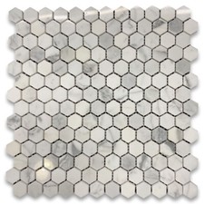 L31XP Statuario Esagonale 1"