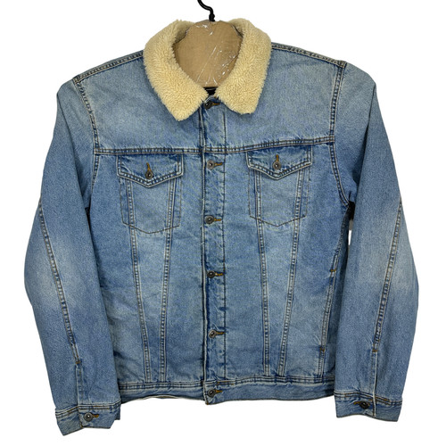 Zara giacca denim uomo blu - denim,