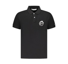 TRUSSARDI Polo T-shirt Nero Logo New Uomo Tg M