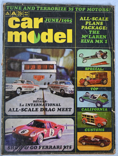 Vintage car model magazine - model,