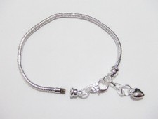 1pz base per bracciale  19cmx2,5mm+3cm  colore argento chiaro con moschettone 