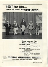 1953 PAPER AD Kid's TV Show