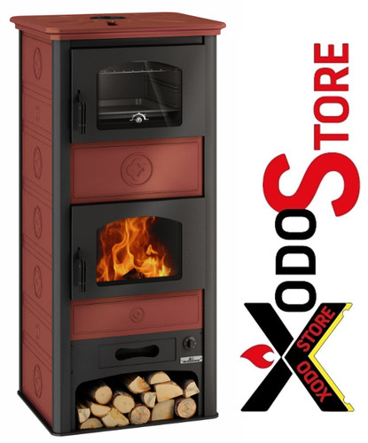 Stufa legna con forno de - con,