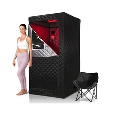 Sauna domestica a infrarossi portatile full size, scatola sauna personale aggiornata con 660n...
