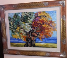 Saverio terruso olio tela - (,