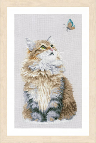 Kit punto croce contato gatto - punto,