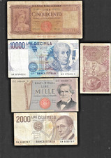 LOTTO BANCONOTE ITALIA