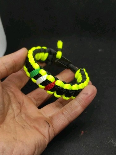 Bracciale paracord nero - bracciale, nero/