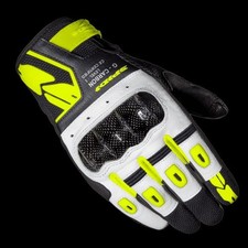 SPIDI - GUANTI MOTO IN PELLE G-CARBON NERO/GIALLO FLUO
