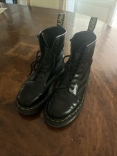 dottor martens anfibi 1460 Pascal in pelle Morbida Neri